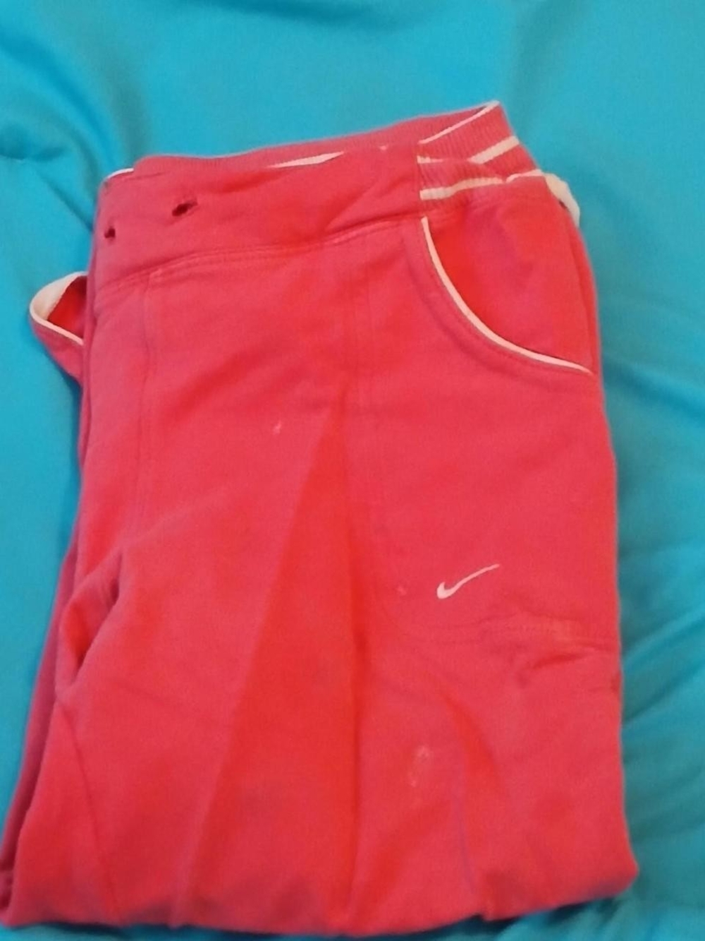 Nike Pink Girls' Jogger Pants with White Swoosh
